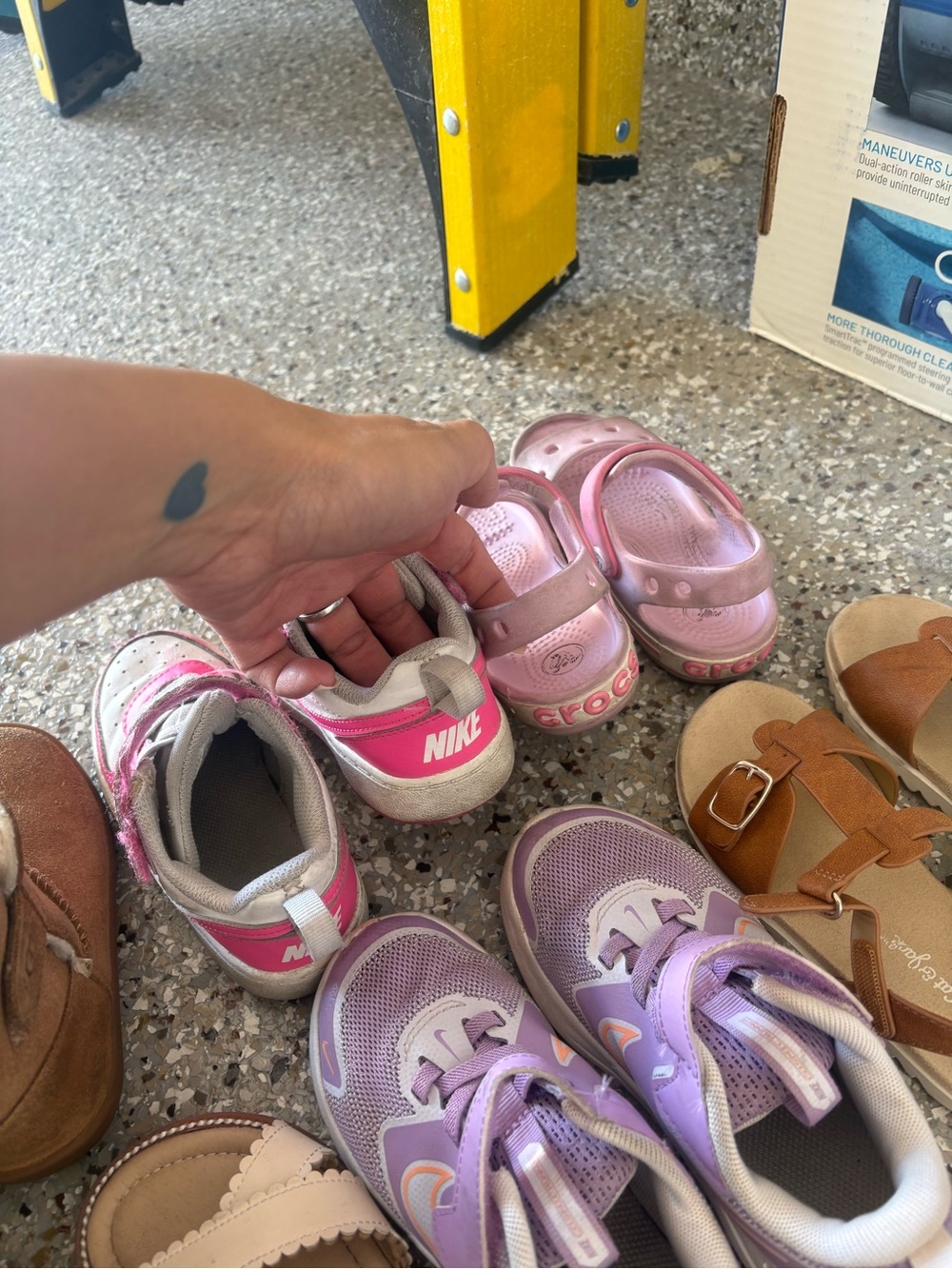 Nike Kids Pink and White Sneakers - Lightweight Play Shoes